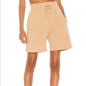 Agolde Boxing Exaggerated Waistband Fleece Short Noodle Large